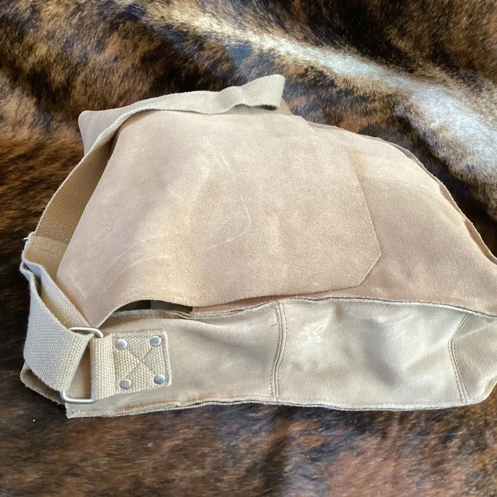 GAP Genuine Raw Leather Briefcase Crossbody Handbag